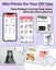 Mini Pocket Printer,Portable Bluetooth Thermal Printer Pocket Printer Compatible Carousel 8