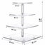 4 Tier Cupcake Holder Tower Stand Dessert Tree Tower Display with LED Light Carousel 5