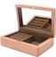 Beech Solid Wood Small Jewelry Storage Box Case For Rings Stud Earrings Necklace Carousel 1