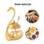 Aluminum Alloy Condiment Pot Seasoning Container Spice Glass Jar Salt Sugar Bowl Carousel 1
