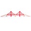 Bigjigs Rail Double Suspension Bridge Carousel 3