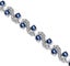 Blue Tennis Cubic Zirconia Bracelet For Mom Daughter Womens Classic 14 Carousel 2