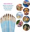 Artist Brush, 12 Flat Brush Set Painting, Artist Brush Bristle Brush For Waterco Carousel 4