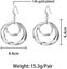 Dangle Earrings For Women Fashion Circle Hypoallergenic Earrings Jewelry Gift Carousel 2