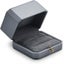 Dual Ring Box Pu Leather Double Ring Box Weeding Proposal Engagement Ring Bearer Carousel 1