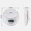 Digital Kitchen Scale Lcd Display Touch Sensor Tare Function Up To 5kg/1g Weighi Carousel 3