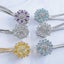 Crystal Magnetic Curtain Flower Buckle Curtain Tiebacks Drape Tie Backs Elastic Carousel 5