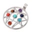 Crystal 7 Beads Stone Chakra Charm Diy Necklace Pendant Carousel 1