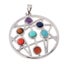 Crystal 7 Beads Stone Chakra Charm Diy Necklace Pendant Carousel 3