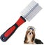 Dog Grooming Comb, Double Sided Metal Comb Cats Grooming Combs Detangling Groomi Carousel 1