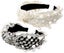 Fashion Pearl Women Headband Handmade Crystal Beads Hair Hoop Snowflake Pattern Carousel 1