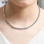 Fashion 4mm Aaa Zircon Tennis Chokers Necklace Bling Bling Clavicle Chain Neckla Carousel 3