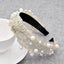 Fashion Pearl Women Headband Handmade Crystal Beads Hair Hoop Snowflake Pattern Carousel 2