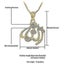 Gold Small Platinum/18k Version Allah Pendant Necklace Plated Carousel 4
