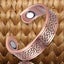 Copper Ring 100% solid Copper 2 Magnets celtic weave Carousel 2