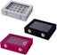 Jewelry Box Earring Storage Organizer Diamond Box Velvet 24 Grid Jewelry Tray Wi Carousel 5