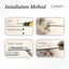 Metal Curtain Rod Bracket Set With Screws For Rod, Wall Rod - Heavy Duty And Rus Carousel 4