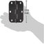 Rounded 3.5 Inch X 3.5 Inch Door Hinges, 10 Pack, Matte Black Carousel 4