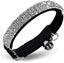 Soft Velvet Safe Cat Adjustable Collar Bling Diamante With Bells,11 Inch For Sma Carousel 1