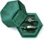 Velvet Jewelry Ring Box,hexagon Premium Gorgeous Vintage Double Ring Gift Box Wi Carousel 1