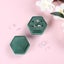 Velvet Jewelry Ring Box,hexagon Premium Gorgeous Vintage Double Ring Gift Box Wi Carousel 4