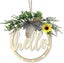 Welcome Sign, Rustic Wooden Welcome Door Garland With Led String Lights, 30cm We Carousel 1