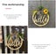 Welcome Sign, Rustic Wooden Welcome Door Garland With Led String Lights, 30cm We Carousel 4