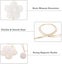 Set Of 2 Retro Magnetic Curtain Tiebacks, Japanese Apricot, Hard Resin Curtain B Carousel 3
