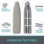 Reflective Silicone Ironing Board Cover With Two Nylon Sticker Straps Boards Sco Carousel 5