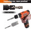 Set Of 3 Hex Adapters For Cordless Screwdrivers 1/4 ", 1/2", 3/8 " Carousel 3