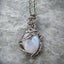 Pendant Necklace 925 Sterling Silver Moonstone Necklaces For Women Female Fashio Carousel 3