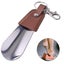 Portable Folding Metal Shoehorn With Key Ring(1pcs-brown) Carousel 3