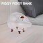Pig Piggy Bank Money Boxes Coin Saving Box Cute Transparent Glass Souvenir Birth Carousel 3