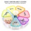 Portable Weekly Pill Box Organiser, 7 Day Tablet Box Pill Box Case Medicine Bott Carousel 3