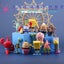 12Pcs SpongeBob Figures Set - Perfect for Car Decoration and Cake Topper Carousel 3
