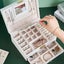 Portable Jewelry Box Jewelry Box Storage Box For Earrings, Necklaces, Rings Gift Carousel 4