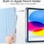 iPad 10.9 NEW iPad 10th Gen 2022 with Pencil Holder, Soft TPU Protective Stand Carousel 8