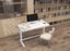 Loctek Height adjustable desk ultra white glass desktop Carousel 5