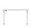 Loctek Ergonomic Height Adjustable Office Desk with Charging Port White Carousel 7