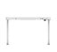 Loctek Ergonomic Height Adjustable Office Desk with Charging Port White Carousel 8