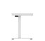 Loctek Ergonomic Height Adjustable Office Desk with Charging Port White Carousel 9