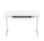 Loctek Ergonomic Height Adjustable Office Desk with Charging Port White Carousel 10