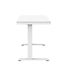 Loctek Height adjustable desk ultra white glass desktop Carousel 9