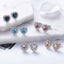 925 Sterling Silver Heart Crystal Stud Earrings "Tammy" (crystal) Carousel 3