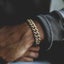 Men's Premium Gold-Toned Iced Out Cuban Bracelet Carousel 3