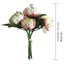 Pink Artificial Silk Flower Vintage Bouquet Rose Peony *Local Buy* Carousel 7