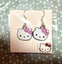 ^^1 x Earrings- sanrio hello kitty pink white Carousel 1