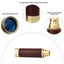 Retro Pirate Telescope Zoomable 25x30 Pocket Monocular Collapsible Captain Jack Carousel 3