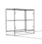 DEAL! Plywood free standing 2-door storage cabinet with soft closing hinges 800W Carousel 6