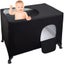 Crib Blackout Cover Stretchy Breathable Tent Foldable Baby Bed Cover Adjustable Carousel 2